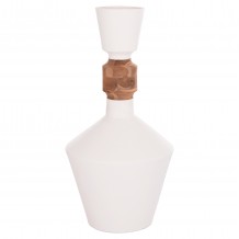 ΔΙΑΚΟΣΜΗΤΙΚΟ ΒΑΖΟ ΔΑΠΕΔΟΥ NEBULA HM4661 02 FIBER CEMENT ΛΕΥΚΟ--ΞΥΛΟ ΤΕΑΚ Φ60x115Υεκ c498241