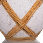 ΔΙΑΚΟΣΜΗΤΙΚΟ ΒΑΖΟ ΔΑΠΕΔΟΥ MAYNARD HM4672 02L FIBER CEMENT ΛΕΥΚΟ--RATTAN Φ32x62 5Υεκ c498245