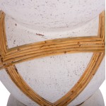 ΔΙΑΚΟΣΜΗΤΙΚΟ ΒΑΖΟ ΔΑΠΕΔΟΥ MAYNARD HM4672 02L FIBER CEMENT ΛΕΥΚΟ--RATTAN Φ32x62 5Υεκ c498245