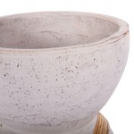 ΔΙΑΚΟΣΜΗΤΙΚΟ ΒΑΖΟ ΔΑΠΕΔΟΥ MAYNARD HM4672 02L FIBER CEMENT ΛΕΥΚΟ--RATTAN Φ32x62 5Υεκ c498245