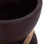 ΔΙΑΚΟΣΜΗΤΙΚΟ ΒΑΖΟ ΔΑΠΕΔΟΥ MAYNARD HM4672 07L FIBER CEMENT ΣΟΚΟΛΑΤΙ-RATTAN Φ32x62 5Υεκ c498246