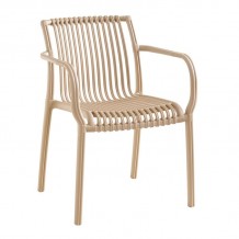 MODENA Πολυθρόνα Στοιβαζόμενη PP-UV Protection Tortora c498256 MODENA Πολυθρόνα Στοιβαζόμενη PP-UV Protection Tortora c498256