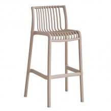 MODENA Σκαμπό Bar Στοιβαζόμενο PP-UV Protection Tortora c498262