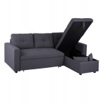 ΚΑΝΑΠΕΣ ΓΩΝΙΑ ΚΡΕΒΑΤΙ WAYNE 224x147x85Υεκ HM3028 11 ΓΚΡΙ ΥΦΑΣΜΑ c498274