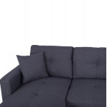 ΚΑΝΑΠΕΣ ΓΩΝΙΑ ΚΡΕΒΑΤΙ WAYNE 224x147x85Υεκ HM3028 11 ΓΚΡΙ ΥΦΑΣΜΑ c498274