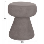 ΣΚΑΜΠΟ ΣΤΡΟΓΓΥΛΟ INTERON HM18171 03 FIBER CEMENT ΣΕ ΓΚΡΙ--Φ34x39Υεκ c498283