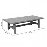 Τραπέζι κήπου Malibu pakoworld μασίφ ξύλο ακακίας 127 5x65x36 5εκ c498294
