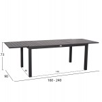 ΣΕΤ ΤΡΑΠΕΖΑΡΙΑΣ ΕΞ ΧΩΡΟΥ 7ΤΜΧ KRUM HM21132 04 ΣΚΟΥΡΟ ΓΚΡΙ ΑΛΟΥΜΙΝΙΟ-P E TWISTED RATTAN c498300