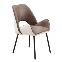 MONTE ΚΑΡΕΚΛΑ ΚΑΦΕ CREAM 61x58x83 SET 2τμχ c498304