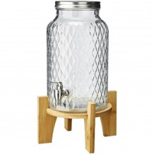 Διανεμητής Χυμού 5 6lt με ξύλινη βάση Bamboo Leone c498322