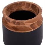 ΔΙΑΚΟΣΜΗΤΙΚΟ ΒΑΖΟ ΔΑΠΕΔΟΥ LINTER HM4662 01L FIBER CEMENT ΜΑΥΡΟ--ΞΥΛΟ ΤΕΑΚ Φ41x47Υεκ c498326
