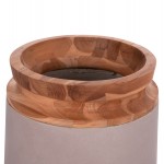 ΔΙΑΚΟΣΜΗΤΙΚΟ ΒΑΖΟ ΔΑΠΕΔΟΥ LINTER HM4662 05L FIBER CEMENT ΓΚΡΙ ΜΑΤ--ΞΥΛΟ ΤΕΑΚ Φ41x47Υεκ c498327