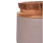 ΔΙΑΚΟΣΜΗΤΙΚΟ ΒΑΖΟ ΔΑΠΕΔΟΥ LINTER HM4662 05L FIBER CEMENT ΓΚΡΙ ΜΑΤ--ΞΥΛΟ ΤΕΑΚ Φ41x47Υεκ c498327
