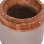 ΔΙΑΚΟΣΜΗΤΙΚΟ ΒΑΖΟ ΔΑΠΕΔΟΥ LINTER HM4662 05L FIBER CEMENT ΓΚΡΙ ΜΑΤ--ΞΥΛΟ ΤΕΑΚ Φ41x47Υεκ c498327