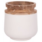 ΔΙΑΚΟΣΜΗΤΙΚΟ ΒΑΖΟ ΔΑΠΕΔΟΥ LINTER HM4662 02L FIBER CEMENT ΛΕΥΚΟ--ΞΥΛΟ ΤΕΑΚ Φ41x47Υεκ c498328