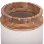 ΔΙΑΚΟΣΜΗΤΙΚΟ ΒΑΖΟ ΔΑΠΕΔΟΥ LINTER HM4662 02L FIBER CEMENT ΛΕΥΚΟ--ΞΥΛΟ ΤΕΑΚ Φ41x47Υεκ c498328