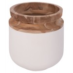 ΔΙΑΚΟΣΜΗΤΙΚΟ ΒΑΖΟ ΔΑΠΕΔΟΥ LINTER HM4662 02L FIBER CEMENT ΛΕΥΚΟ--ΞΥΛΟ ΤΕΑΚ Φ41x47Υεκ c498328