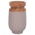 ΔΙΑΚΟΣΜΗΤΙΚΟ ΒΑΖΟ ΔΑΠΕΔΟΥ LINTER HM4662 05S FIBER CEMENT ΓΚΡΙ ΜΑΤ--ΞΥΛΟ ΤΕΑΚ Φ34x60Υεκ c498331