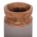 ΔΙΑΚΟΣΜΗΤΙΚΟ ΒΑΖΟ ΔΑΠΕΔΟΥ LINTER HM4662 05S FIBER CEMENT ΓΚΡΙ ΜΑΤ--ΞΥΛΟ ΤΕΑΚ Φ34x60Υεκ c498331