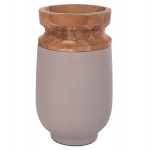 ΔΙΑΚΟΣΜΗΤΙΚΟ ΒΑΖΟ ΔΑΠΕΔΟΥ LINTER HM4662 05S FIBER CEMENT ΓΚΡΙ ΜΑΤ--ΞΥΛΟ ΤΕΑΚ Φ34x60Υεκ c498331