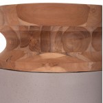 ΔΙΑΚΟΣΜΗΤΙΚΟ ΒΑΖΟ ΔΑΠΕΔΟΥ LINTER HM4662 05S FIBER CEMENT ΓΚΡΙ ΜΑΤ--ΞΥΛΟ ΤΕΑΚ Φ34x60Υεκ c498331