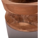ΔΙΑΚΟΣΜΗΤΙΚΟ ΒΑΖΟ ΔΑΠΕΔΟΥ LINTER HM4662 05S FIBER CEMENT ΓΚΡΙ ΜΑΤ--ΞΥΛΟ ΤΕΑΚ Φ34x60Υεκ c498331