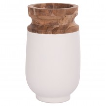 ΔΙΑΚΟΣΜΗΤΙΚΟ ΒΑΖΟ ΔΑΠΕΔΟΥ LINTER HM4662 02S FIBER CEMENT ΛΕΥΚΟ--ΞΥΛΟ ΤΕΑΚ Φ34x60Υεκ c498332