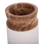 ΔΙΑΚΟΣΜΗΤΙΚΟ ΒΑΖΟ ΔΑΠΕΔΟΥ LINTER HM4662 02S FIBER CEMENT ΛΕΥΚΟ--ΞΥΛΟ ΤΕΑΚ Φ34x60Υεκ c498332