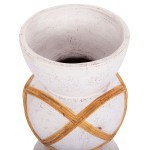 ΔΙΑΚΟΣΜΗΤΙΚΟ ΒΑΖΟ ΔΑΠΕΔΟΥ MAYNARD HM4672 02S FIBER CEMENT ΛΕΥΚΟ--RATTAN Φ27 5x50Υεκ c498354
