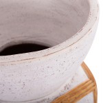 ΔΙΑΚΟΣΜΗΤΙΚΟ ΒΑΖΟ ΔΑΠΕΔΟΥ MAYNARD HM4672 02S FIBER CEMENT ΛΕΥΚΟ--RATTAN Φ27 5x50Υεκ c498354