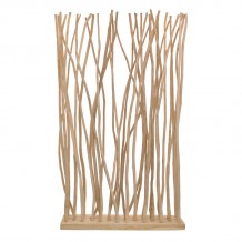 Διακοσμητικό δαπέδου Barbin pakoworld teak-suar ξύλο σε φυσική απόχρωση 120x25x200εκ c498397