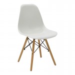 Τραπεζαρία Julita σετ 5τεμ pakoworld MDF και ξύλο οξιάς σε λευκή-φυσική απόχρωση Φ80x73εκ c498399