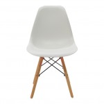 Τραπεζαρία Julita σετ 5τεμ pakoworld MDF και ξύλο οξιάς σε λευκή-φυσική απόχρωση Φ80x73εκ c498399