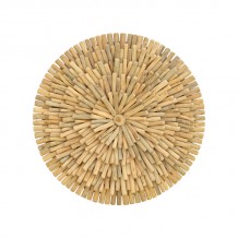 Διακοσμητικό τοίχου Decofy Inart drift ξύλο σε φυσική απόχρωση Φ60x5εκ c498401