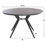 ΣΕΤ ΤΡΑΠΕΖΑΡΙΑΣ ΕΞΩΤ ΧΩΡΟΥ 5ΤΜΧ BERG HM21134 ΣΚΟΥΡΟ ΓΚΡΙ ΑΛΟΥΜΙΝΙΟ--P E RATTAN c498403