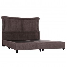 ΚΡEΒΑΤΙ ΔΙΠΛΟ NESTOR HM715 02 ΥΦΑΣΜΑ ΜΠΟΥΚΛΕ ΚΑΦΕ--ΓΙΑ ΣΤΡΩΜΑ 160x200εκ c498488