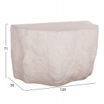 ΚΟΝΣΟΛΑ INTERON HM18152 02 FIBER CEMENT ΣΕ ΛΕΥΚΟ--120x50x71Υεκ c498490