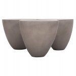 ΤΡΑΠΕΖΙ ΣΑΛΟΝΙΟΥ SALLEN HM18161 03 FIBER CEMENT ΣΕ ΓΚΡΙ--108x94x38 5Υεκ c498493