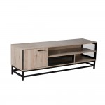 PLEGMA TV STAND SONOMA ΜΑΥΡΟ 140x39x47 c498495