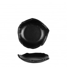 Πιάτο Stoneware μαύρο ακανόνιστο φ20 7xΥ4 4cm InSitu - Σετ 4 c498534