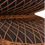 ΤΡΑΠΕΖΙ ΣΑΛΟΝΙΟΥ ΣΤΡΟΓΓΥΛΟ ANNA HM18157 01 FIBER CEMENT ΣΕ ΜΑΥΡΟ-ΦΥΣΙΚΟ RATTAN--Φ92x44 5Υεκ c498541