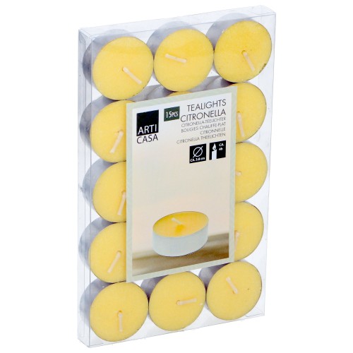 Κεριά Ρεσώ Citronella Tealight 15Τμχ ARTI CASA c498569