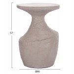 ΤΡΑΠΕΖΙ ΒΟΗΘΗΤΙΚΟ REBON HM18156 03L FIBER CEMENT ΣΕ ΓΚΡΙ--Φ40x56 5Υεκ c498578