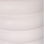 ΤΡΑΠΕΖΙ ΒΟΗΘΗΤΙΚΟ PUFFAT HM18172 02 FIBER CEMENT ΛΕΥΚΟ- ΞΥΛΟ TEAK TOP Φ45x46Υεκ c498591