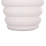 ΤΡΑΠΕΖΙ ΒΟΗΘΗΤΙΚΟ PUFFAT HM18172 02 FIBER CEMENT ΛΕΥΚΟ- ΞΥΛΟ TEAK TOP Φ45x46Υεκ c498591