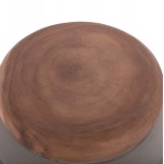 ΤΡΑΠΕΖΙ ΒΟΗΘΗΤΙΚΟ PUFFAT HM18172 03 FIBER CEMENT ΓΚΡΙ- ΞΥΛΟ TEAK TOP Φ45x46Υεκ c498592