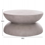 ΤΡΑΠΕΖΙ ΣΑΛΟΝΙΟΥ ANNA HM18158 03 FIBER CEMENT ΣΕ ΓΚΡΙ--Φ92x44 5Υεκ c498644