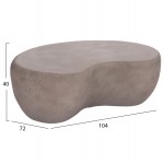 ΤΡΑΠΕΖΙ ΣΑΛΟΝΙΟΥ GERSON HM18151 03S FIBER CEMENT ΣΕ ΓΚΡΙ--104x72x40Υεκ c498645