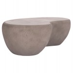 ΤΡΑΠΕΖΙ ΣΑΛΟΝΙΟΥ GERSON HM18151 03S FIBER CEMENT ΣΕ ΓΚΡΙ--104x72x40Υεκ c498645
