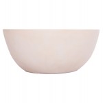 ΤΡΑΠΕΖΙ ΣΑΛΟΝΙΟΥ ΣΤΡΟΓΓΥΛΟ ALLAN HM18162 02 FIBER CEMENT ΣΕ ΛΕΥΚΟ--Φ92x49Υεκ c499158